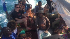 On the dhow back from Wasini Island